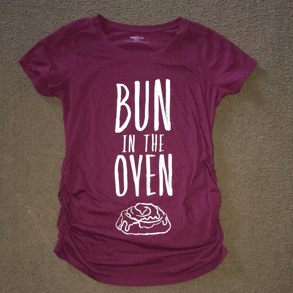 Motherhood short sleeve maternity shirt